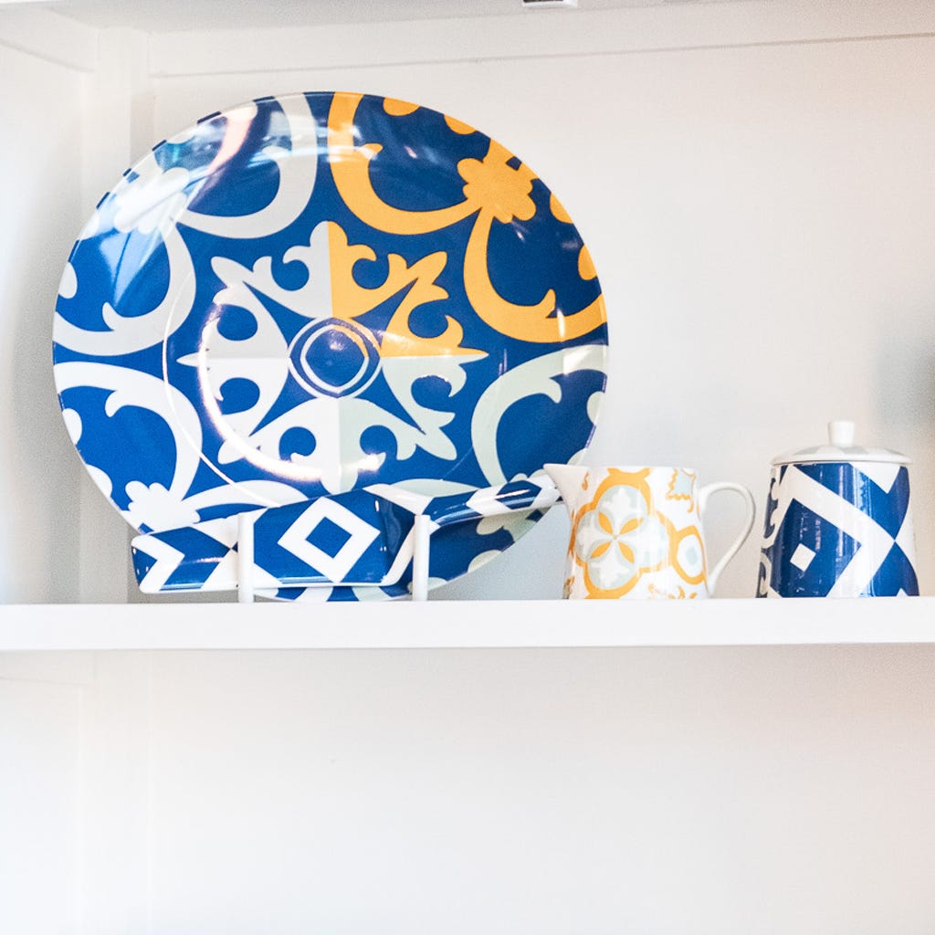 Plato tarta 31cm AZULEJO