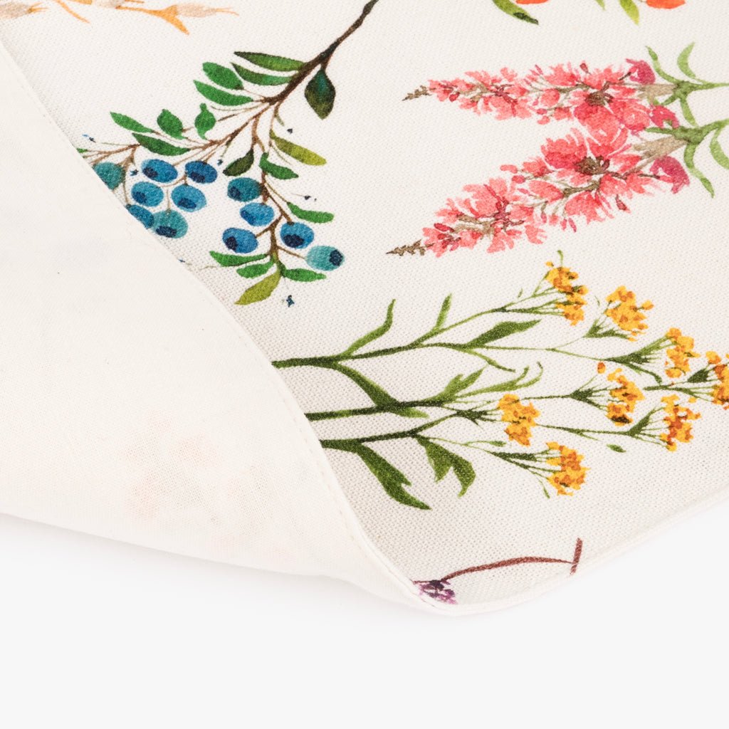 Individual de Algodão Retangular Flores GARDEN MEMORIES - Gato Preto