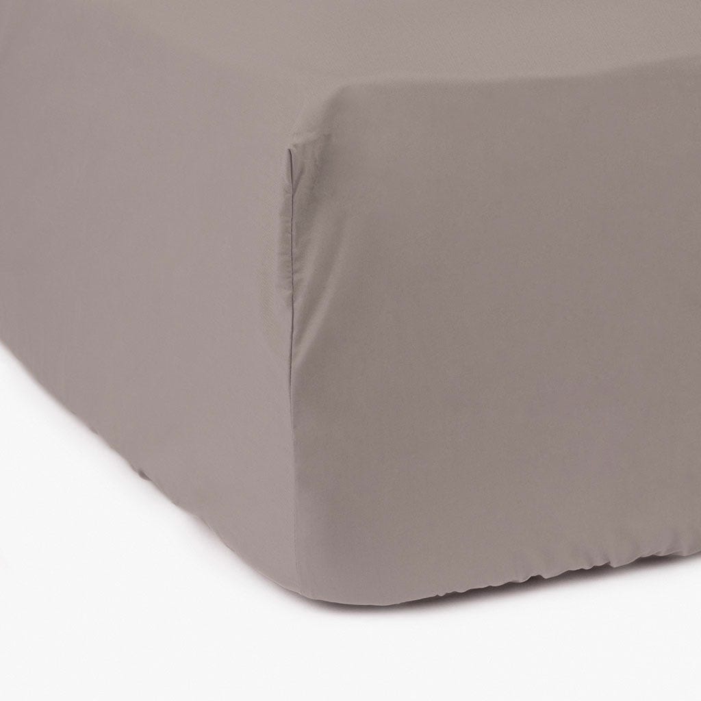 Lençol Ajustável Algodão Percal Cinza 90x200+30 SAMOA - Gato Preto