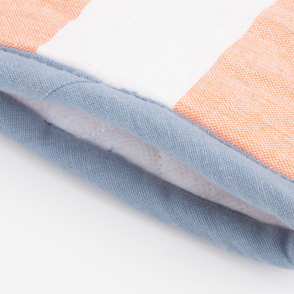 Pega luva de Algodão Riscas Laranja e Azul TÂNGER - Gato Preto