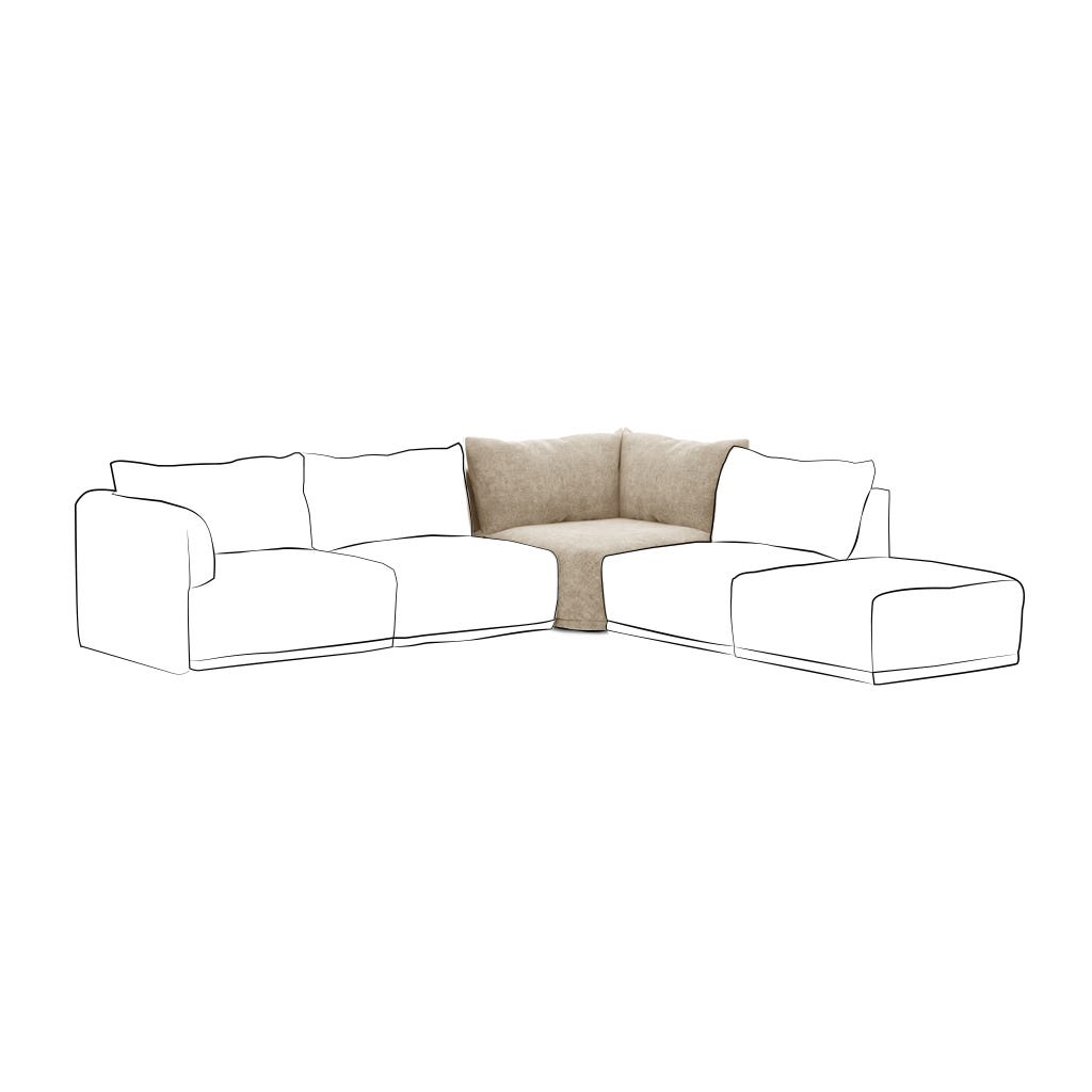 Unité de couchage coin beige COTILLARD