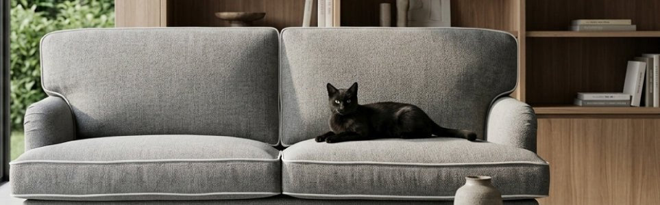 Melhores sofás para casas com animais: como escolher o ideal - Gato Preto