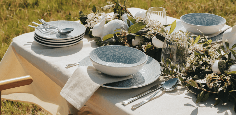 Mesa de Páscoa: a beleza da simplicidade nos detalhes naturais - Gato Preto
