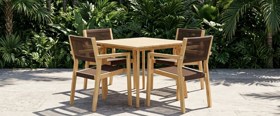 Mesas de exterior: como escolher o modelo ideal para jardim e varanda - Gato Preto