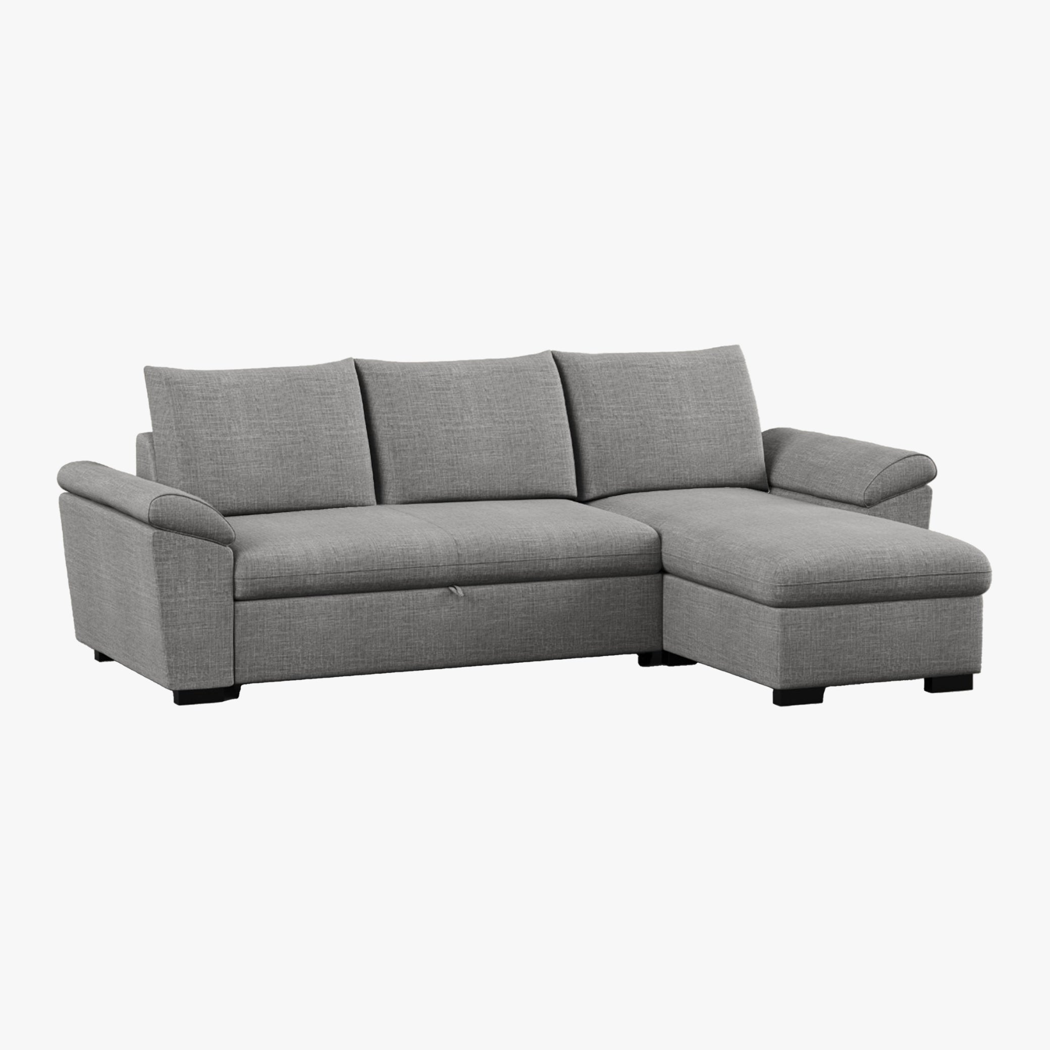Sofa Bed with Reversible Chaise Longue and Storage PORTMAN