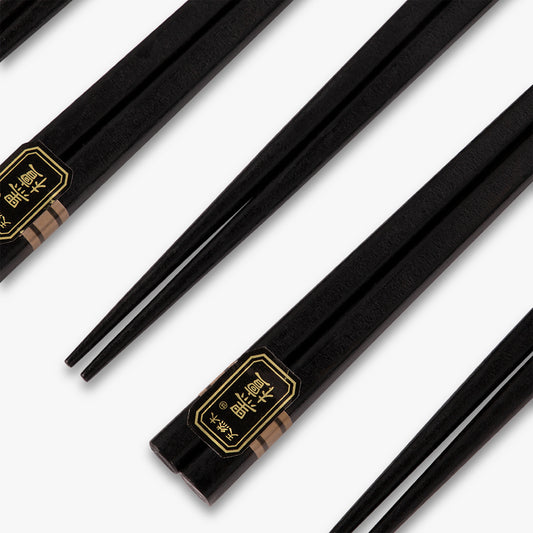 Conjunto de 5 Pauzinhos Preto CHOPSTICKS