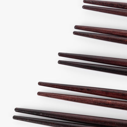 Conjunto de 5 Pauzinhos Padrões Preto CHOPSTICKS