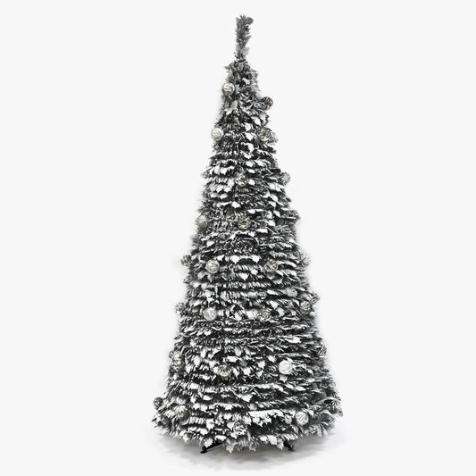 Árbol de Navidad Pop-Up Bolas Plata 1,80 m FARMLAND