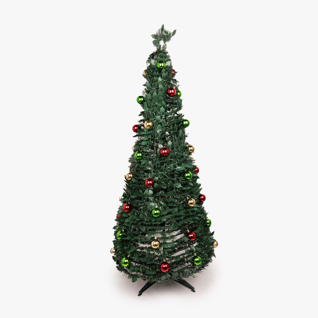 Pop-Up Tree with Multicolored Balls 1,80m CHRISTMAS COLLECTION