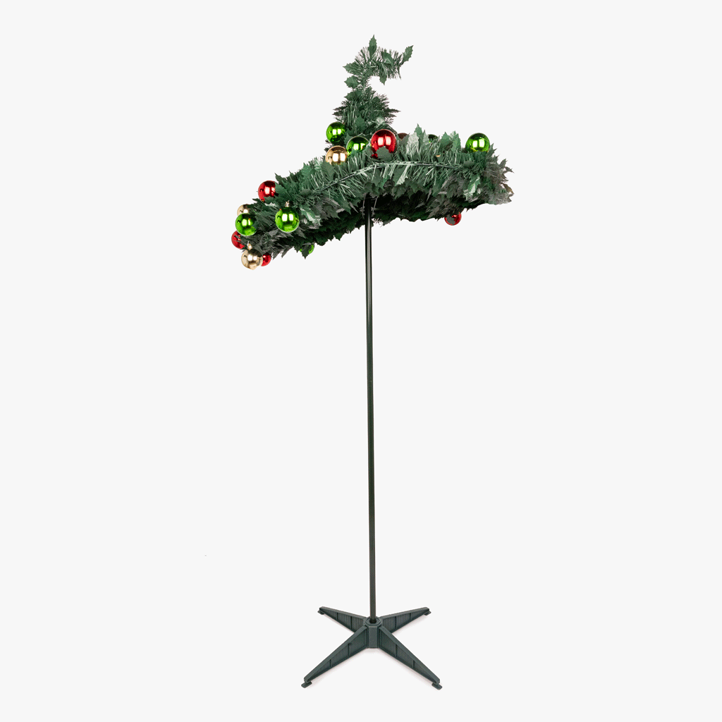 Árvore de natal pop-up com bolas coloridas 2,10m