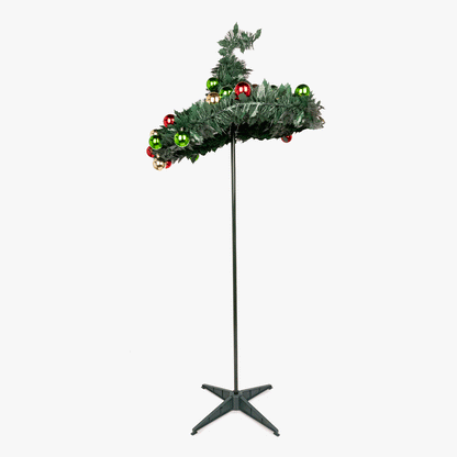 Árvore de natal pop-up com bolas coloridas 2,10m