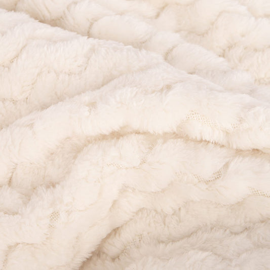 Blanket zig zag natural 170x220 cm ALASKA