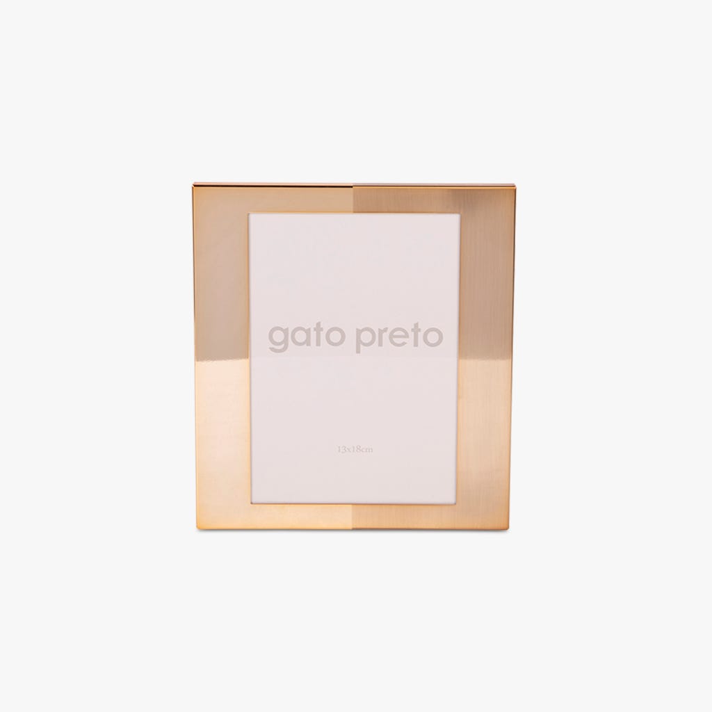 Picture frame gold 13x18cm SHINY&BRUSHED