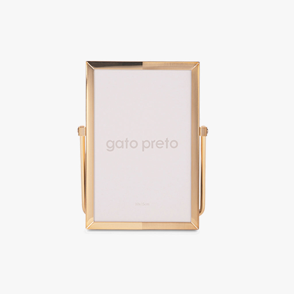 Moldura Tons Dourado con Pie 10x15 BRILLANTE & CEPILLADO