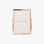 Marco tonos dorados con pie 13x18 SHINY & BRUSHED