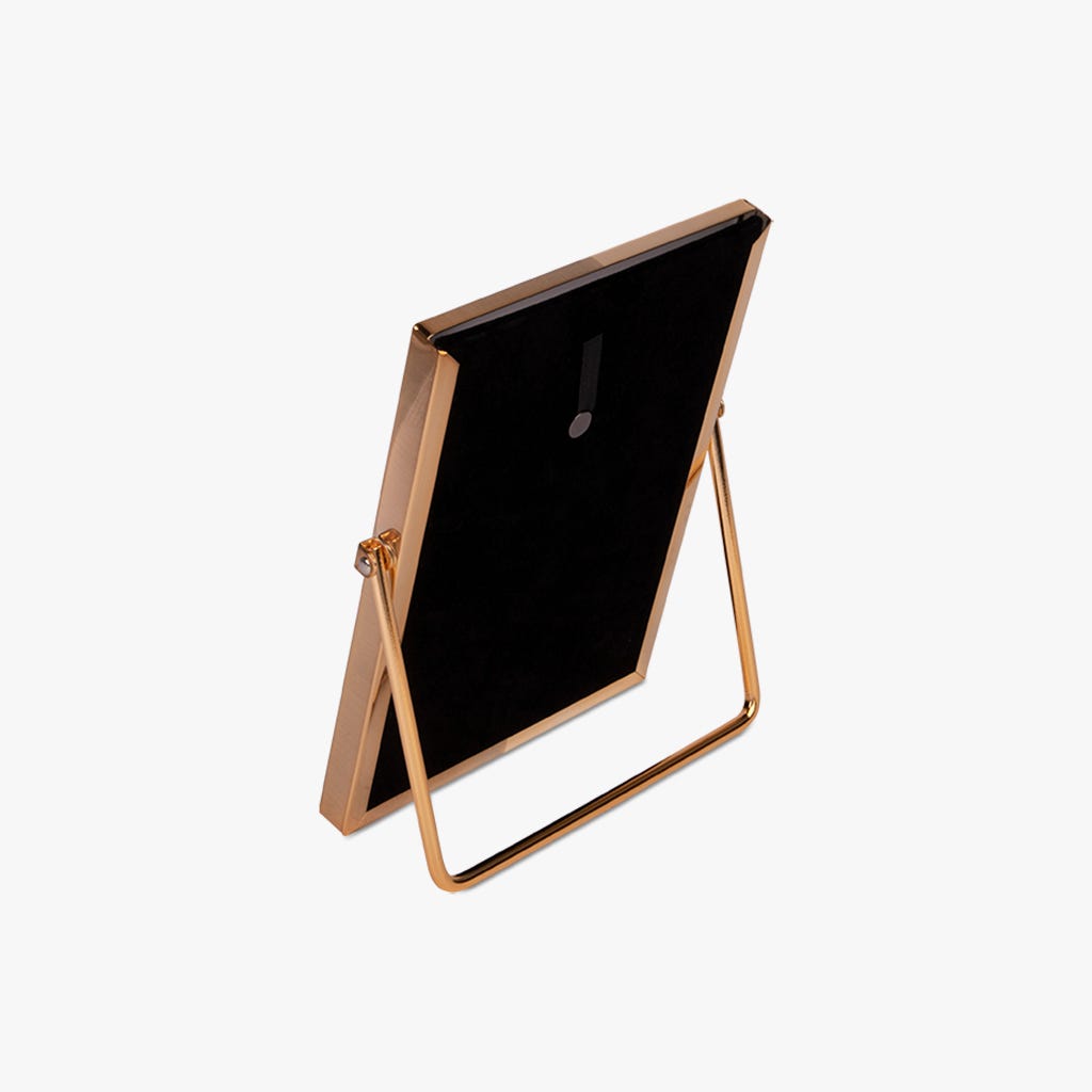 Picture frame with leg gold 13x18cm SHINY&BRUSHED