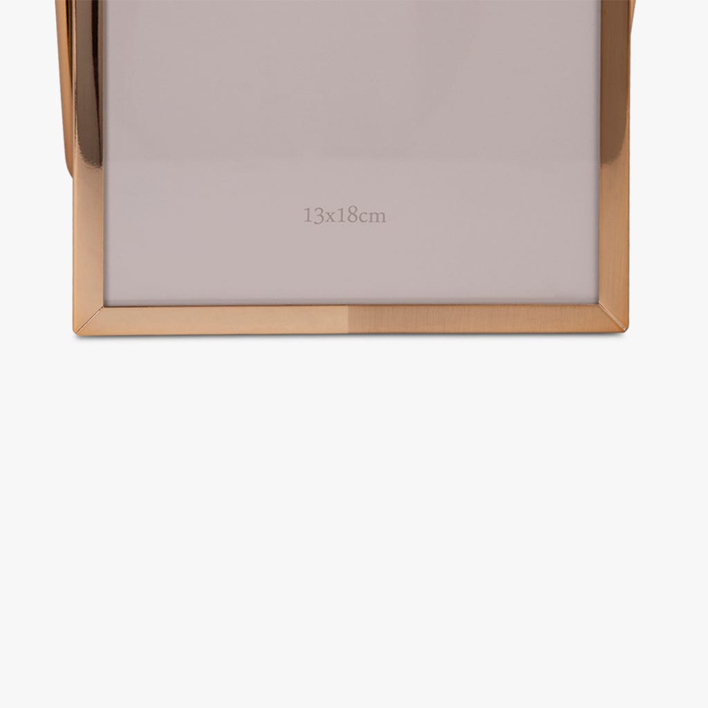 Picture frame with leg gold 13x18cm SHINY&BRUSHED