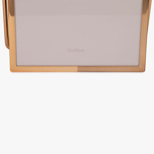 Picture frame with leg gold 15x20cm SHINY&BRUSHED