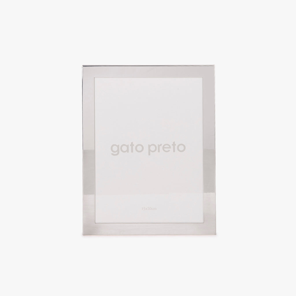 Silver Tone Frame 15x20 SHINY & BRUSHED