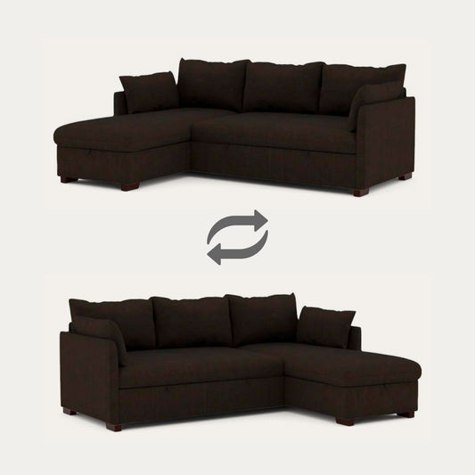 Sofá - cama de 4 lugares com chaise longue e arrumação – OrlandoC801BFSRG1942_C24