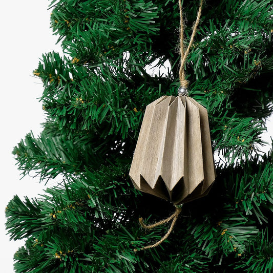 Enfeite de Natal Lanterna Papel 10,5 cm