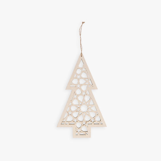 Enfeite de Natal Árvore em Madeira CRAFT