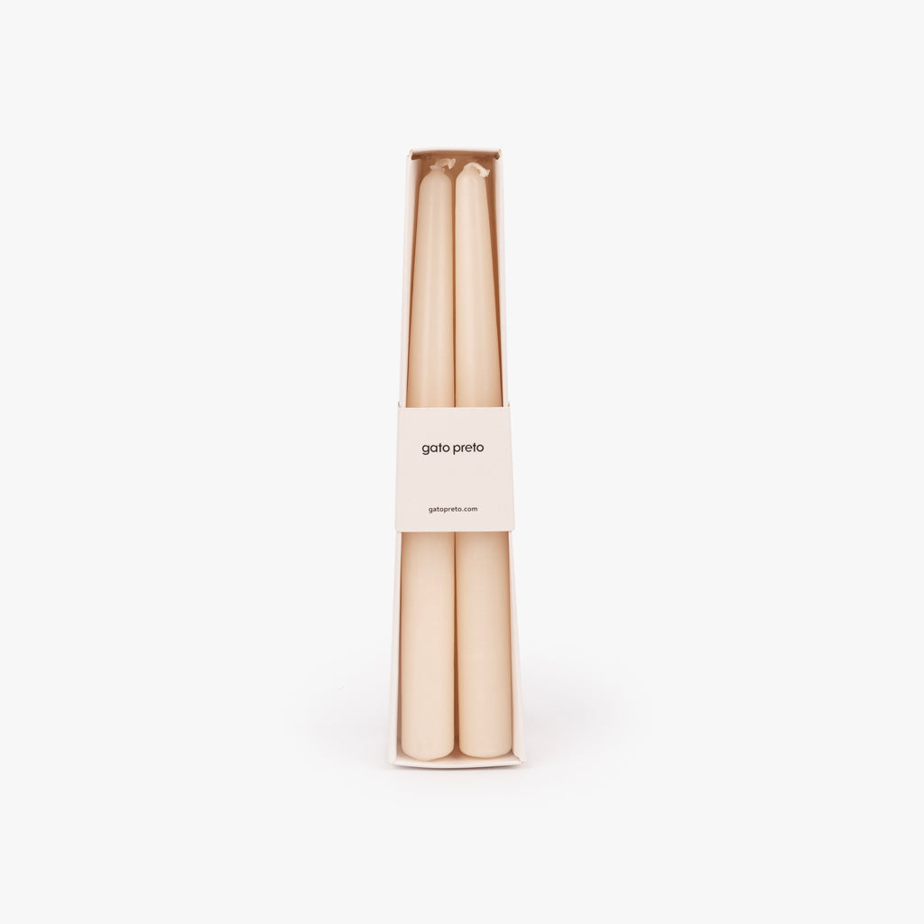 Conjunto de Velas Castiçal Branca NOX