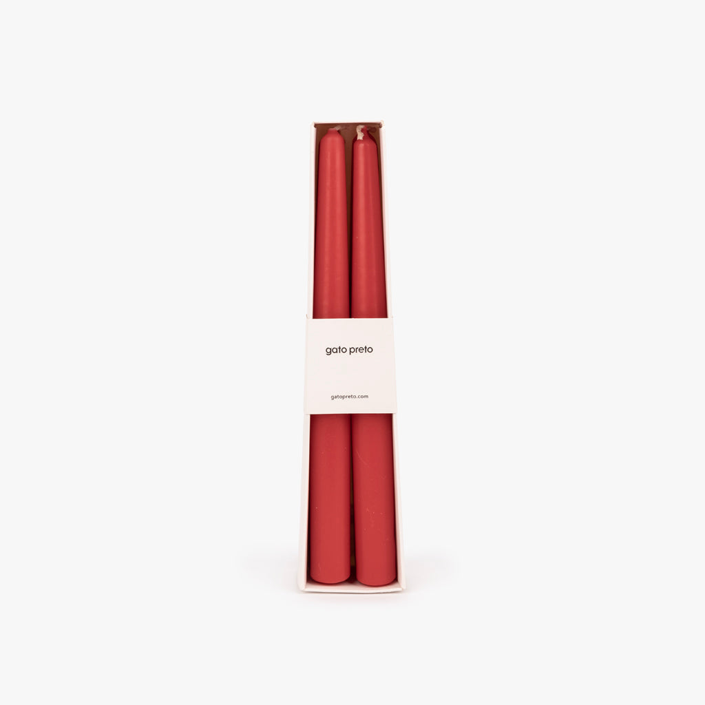 Conjunto de Velas Castiçal Vermelha NOX