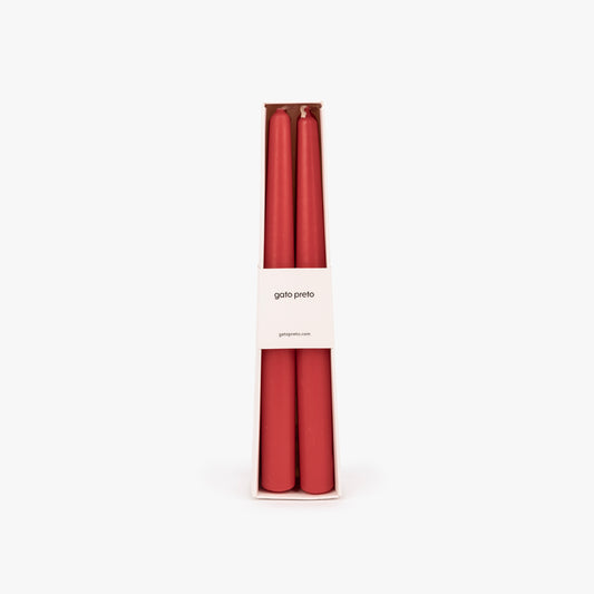 Conjunto de Velas Castiçal Vermelha NOX