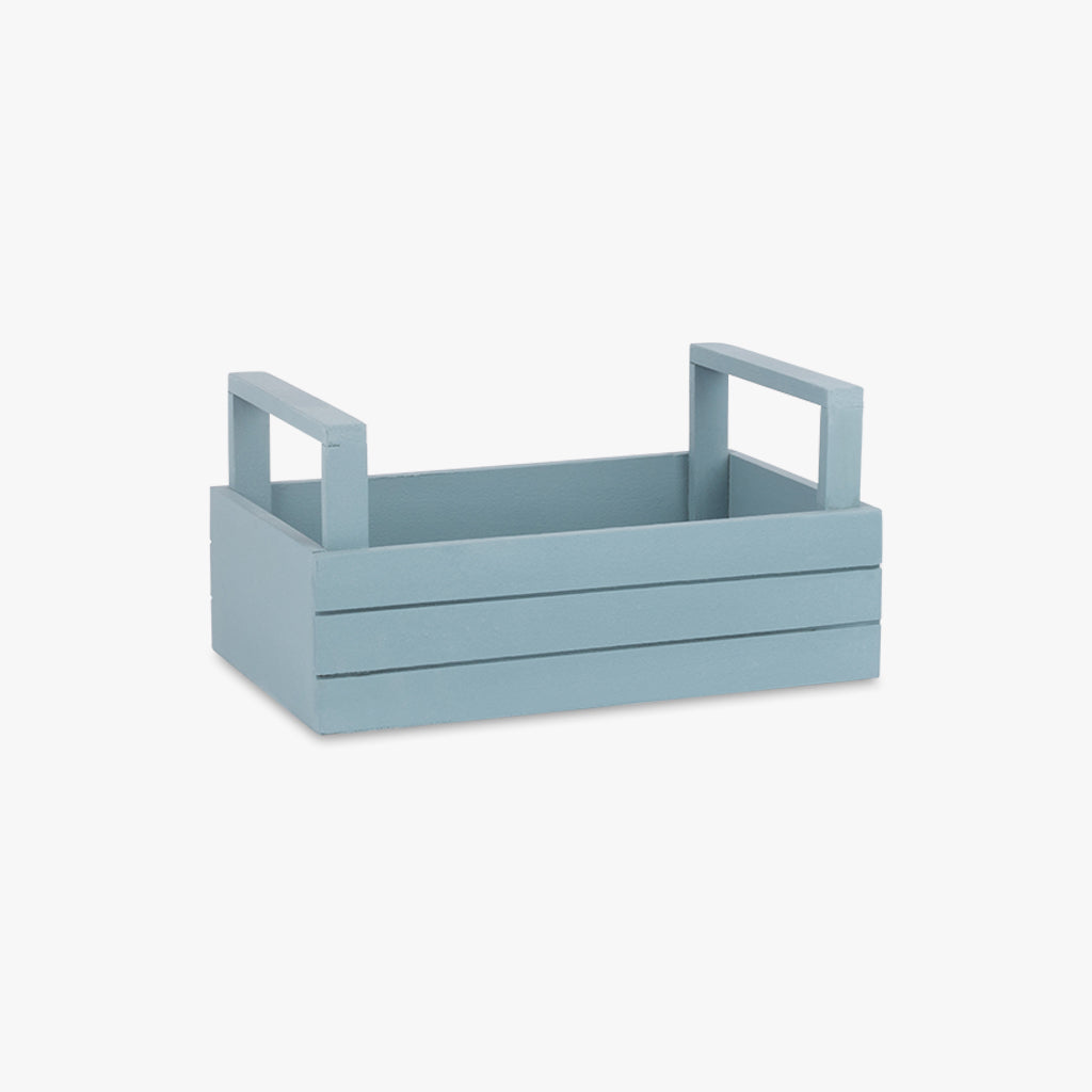Caja de madera azul claro 29x18cm WOODY
