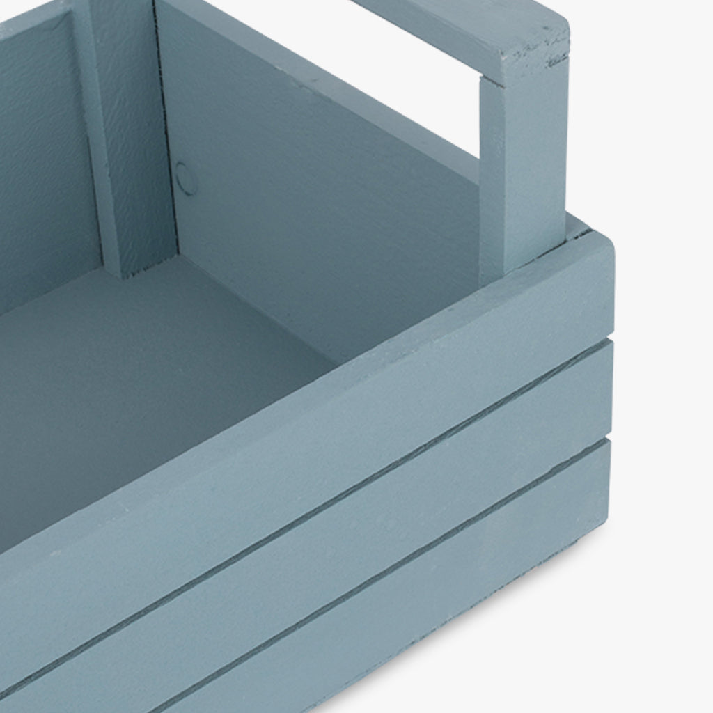 Caja de madera azul claro 29x18cm WOODY
