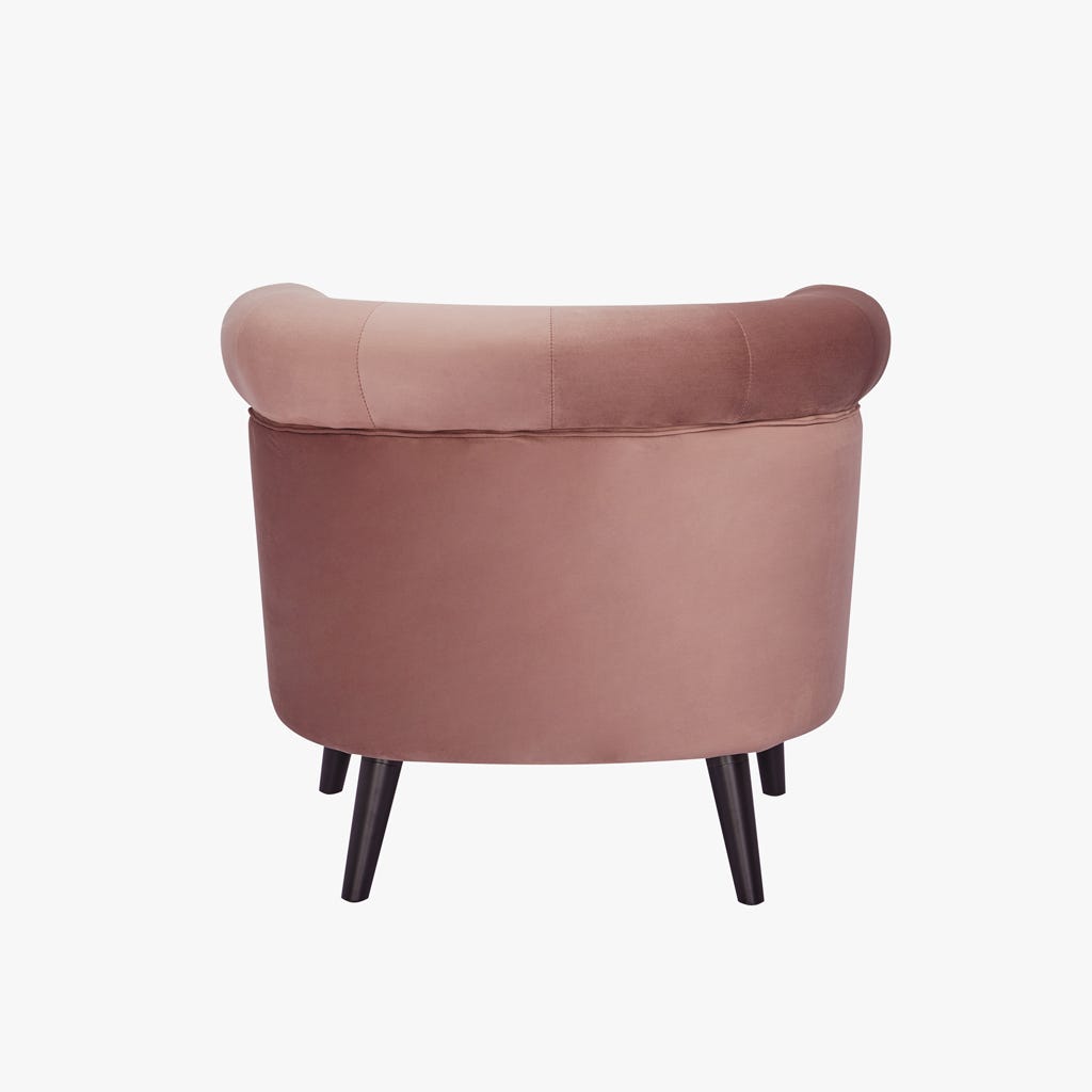 Fauteuil rose GINGER