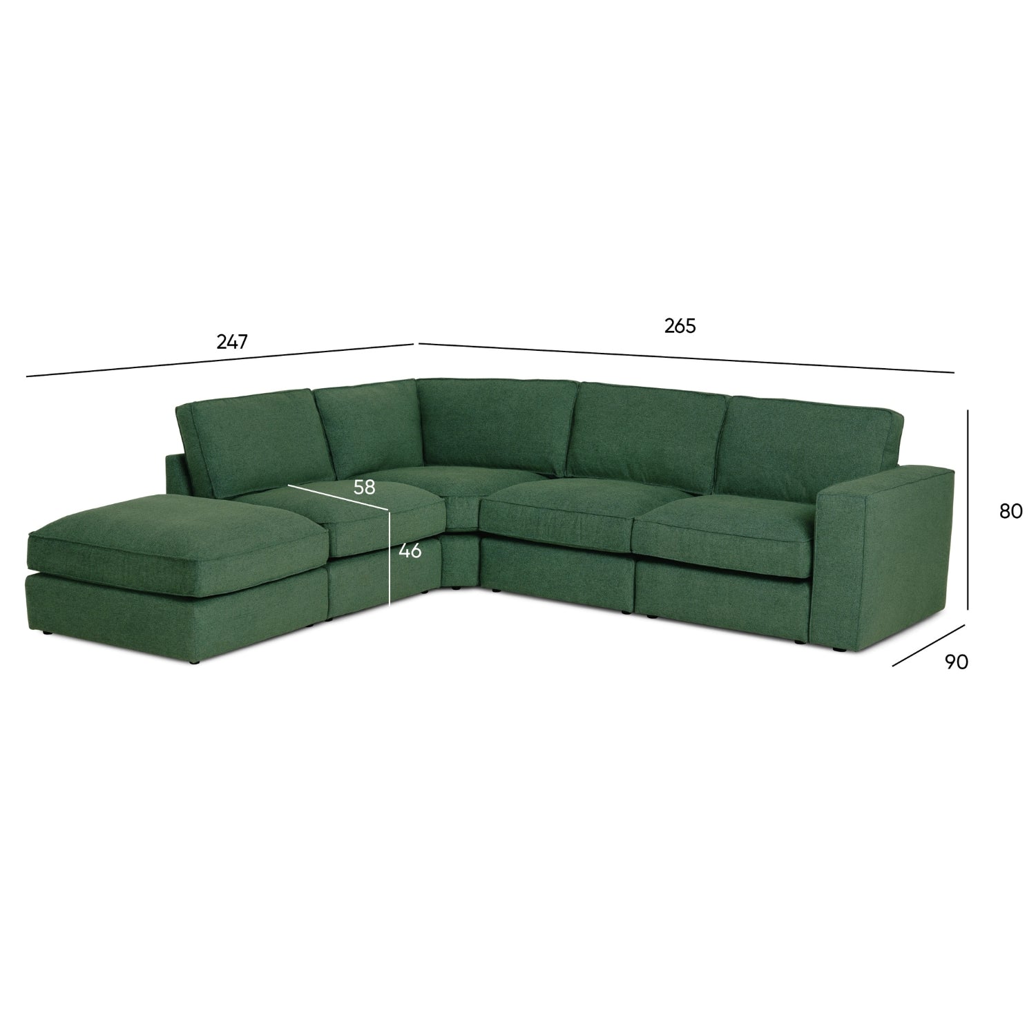 Sofá Modular 7 Lugares - TaylorC1121ASSRG0830_C24