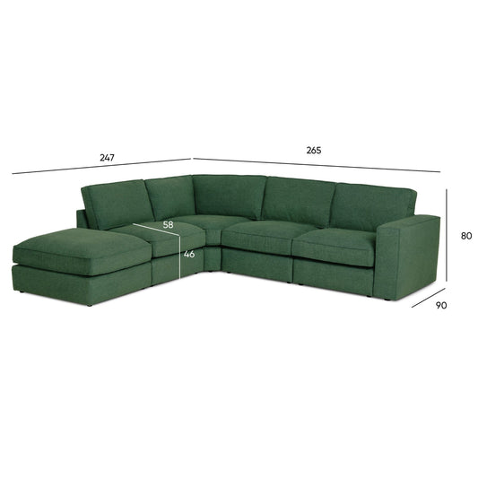 Sofá Modular 7 Lugares - TaylorC1121ASSRG0830_C24