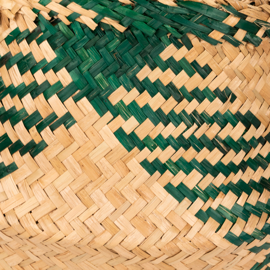 Cesto Seagrass Verde Pequeno BASSAC