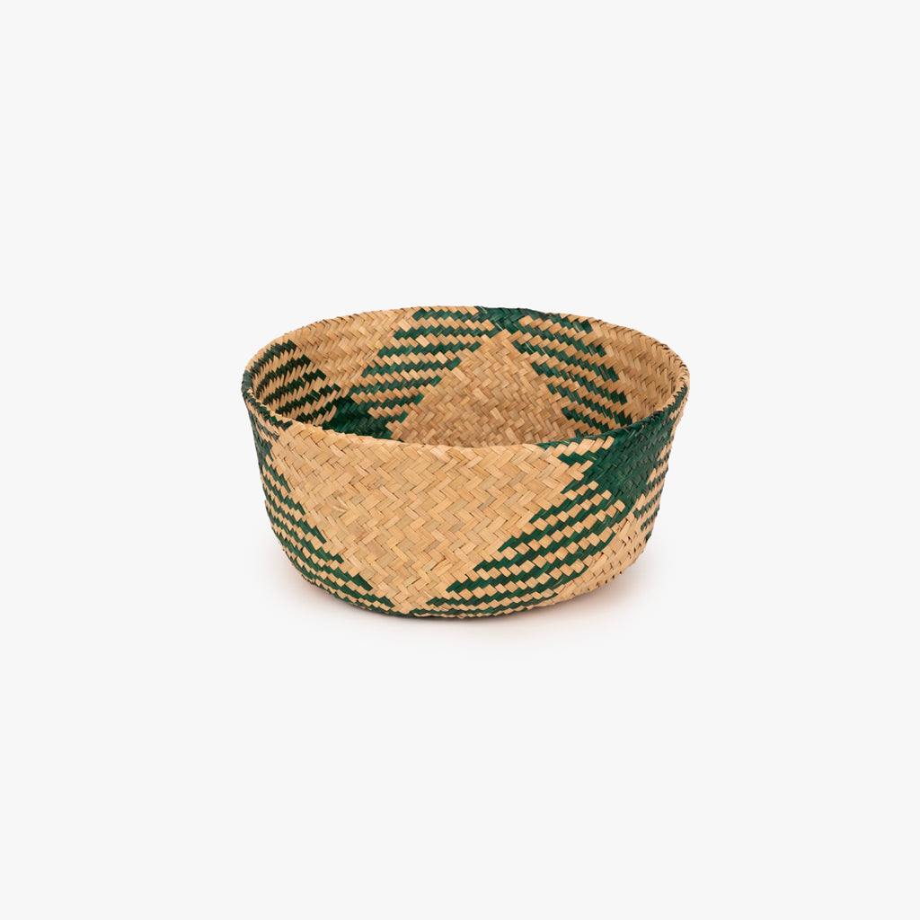 Cesto Seagrass Verde Pequeno BASSAC