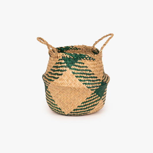 Cesto Seagrass Verde Grande BASSAC