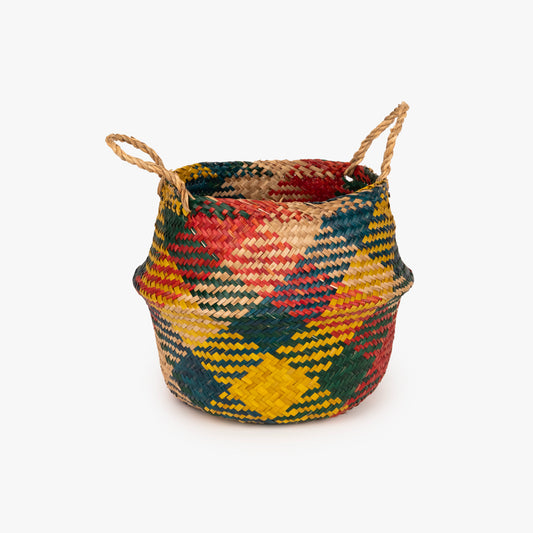 Cesto Seagrass Multicolorido Grande BASSAC