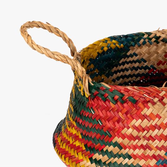 Cesto Seagrass Multicolorido Grande BASSAC