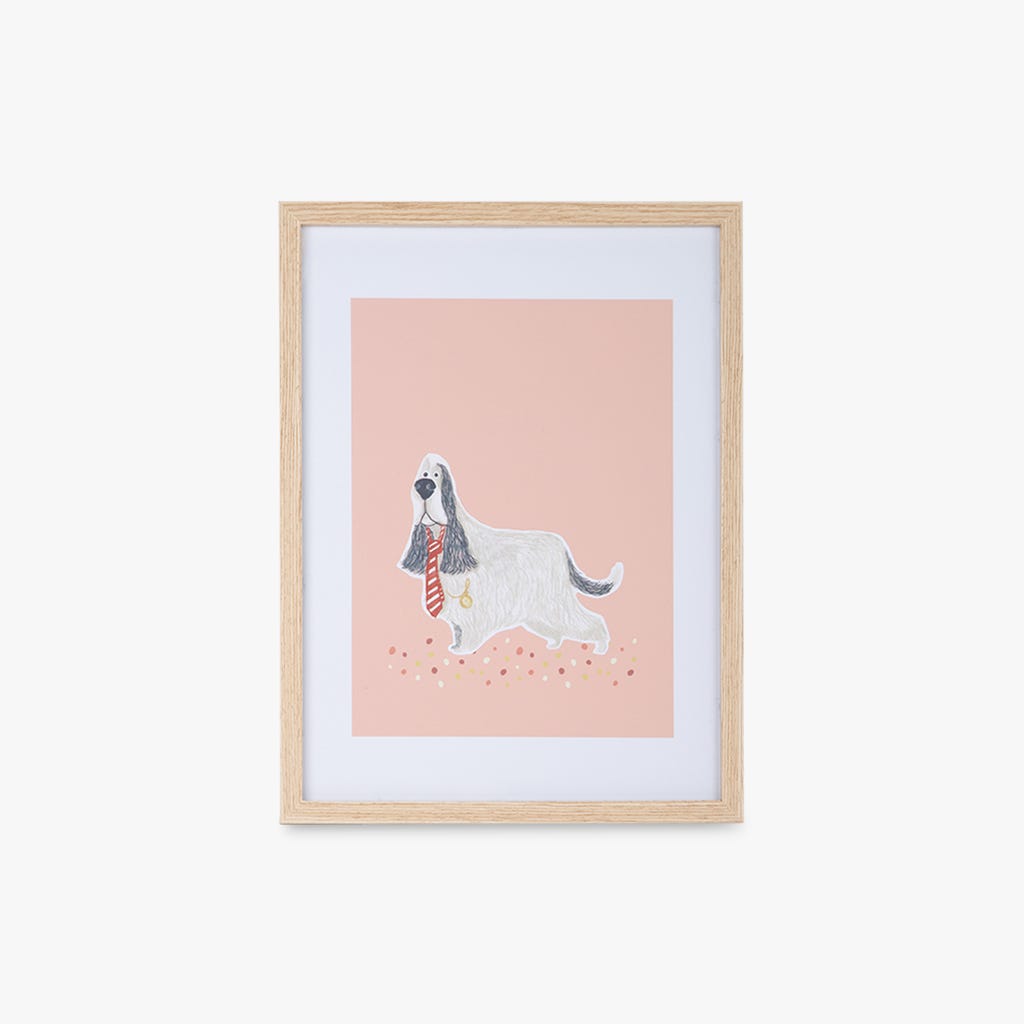Quadro Cão Branco DOG´S PARTY