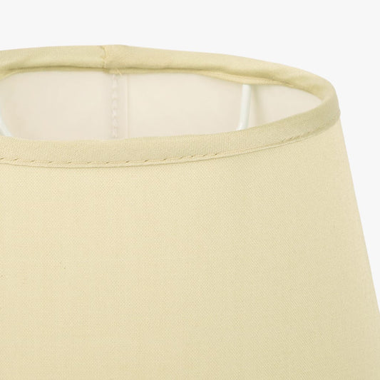 Abatjour ovale en soie beige