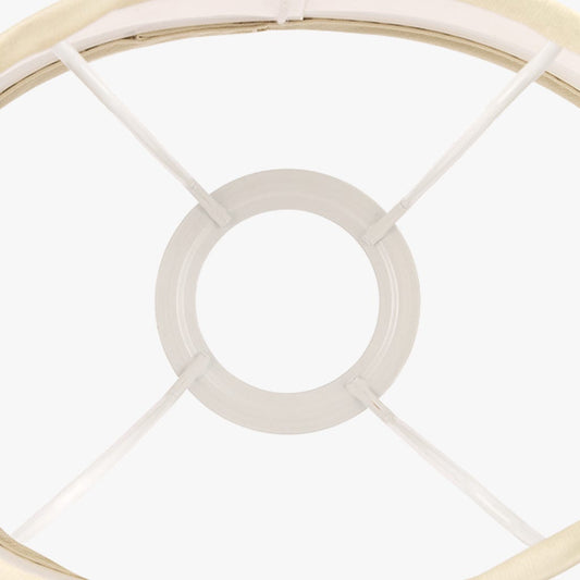 Abatjour ovale en soie beige