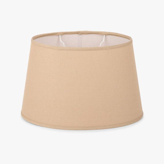 Abatjour ovale en lin beige