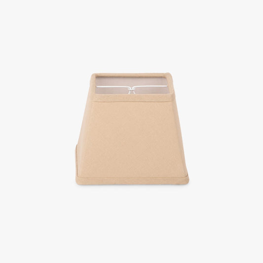 Abatjour carré en lin beige