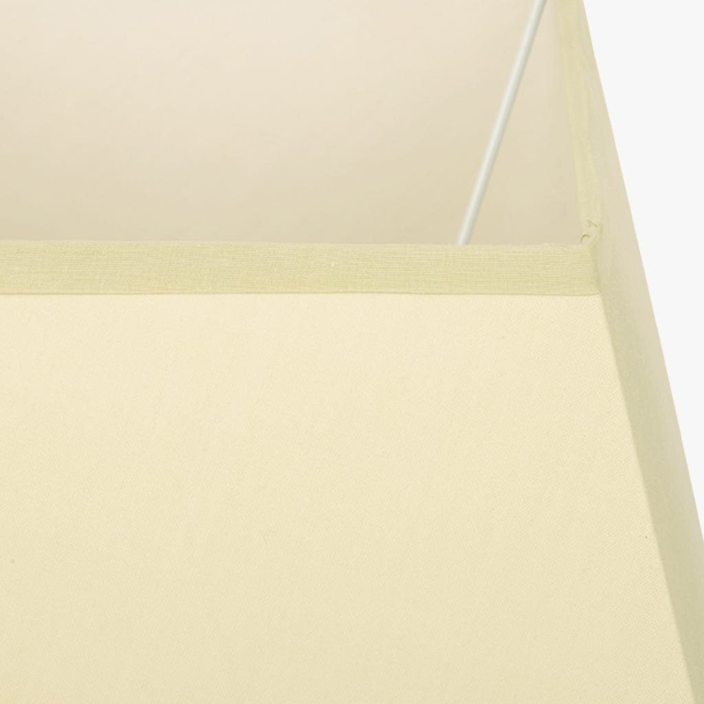 Abatjour carré en soie beige