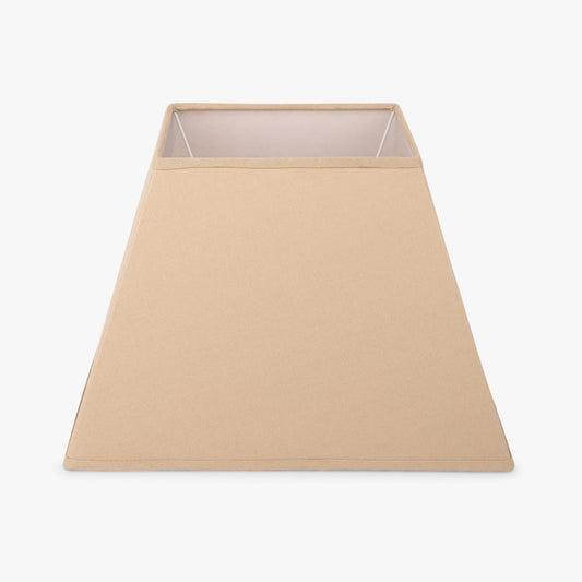 Abatjour carré en lin beige