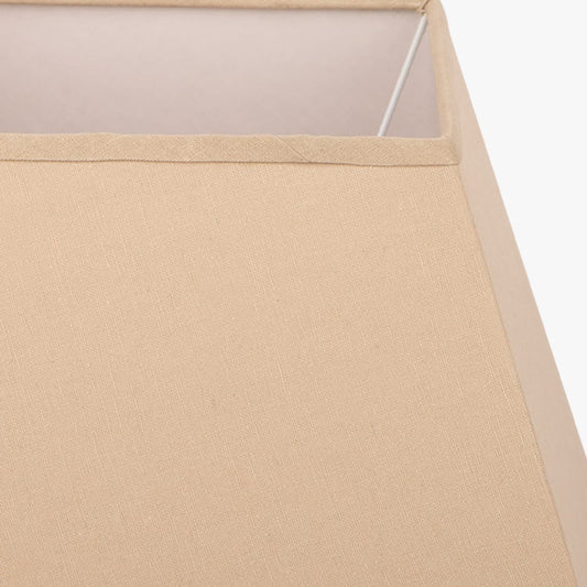 Abatjour carré en lin beige