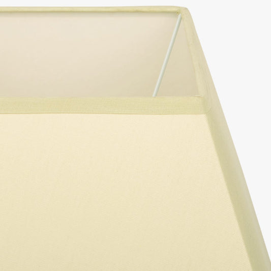 Abatjour carré en soie beige