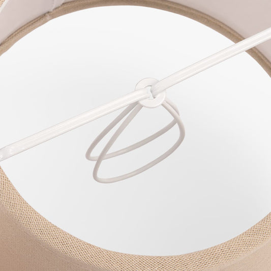 Abatjour tambour lin beige