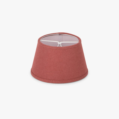 Abatjour Drum em Linho Vermelho D15cm